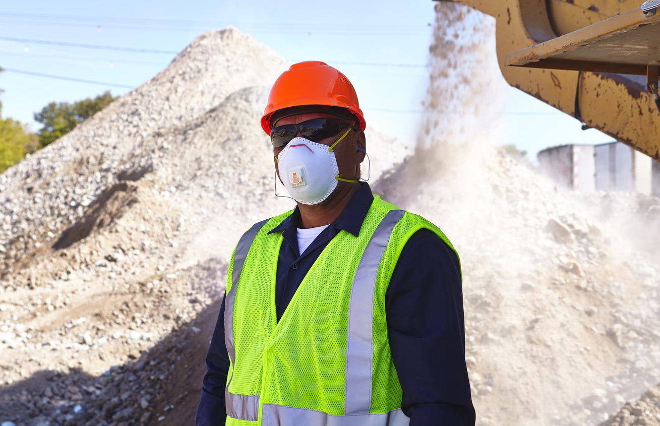 Worker in Mask